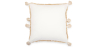 Buy Square Cotton Cushion in Boho Bali Style cover + filling - Laily White 60216 at MyFaktory