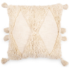 Buy Square Cotton Cushion in Boho Bali Style cover + filling - Laily White 60216 - in the EU