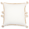 Buy Square Cotton Cushion in Boho Bali Style cover + filling - Laily White 60216 at MyFaktory