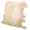 Buy Square Cotton Cushion in Boho Bali Style cover + filling - Laily White 60216 - prices