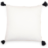 Buy Square Cotton Cushion in Boho Bali Style cover + filling - Clara Black 60223 at MyFaktory
