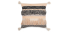 Buy Square Cotton Cushion in Boho Bali Style cover + filling - Ava Multicolour 60228 - in the EU