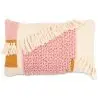 Buy Rectangular Cushion in Boho Bali Style, Wool cover + filling - Geraldine Pink 60231 - in the EU