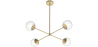 Buy Modern globe pendant chandelier, metal - Suy Gold 60234 in the Europe