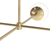 Buy Modern globe pendant chandelier, metal - Suy Gold 60234 in the Europe