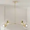 Buy Modern globe pendant chandelier, metal - Suy Gold 60234 - prices