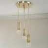Buy Cluster pendant lamp in modern style, brass - Treck Gold 60236 - prices