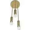 Buy Cluster pendant lamp in modern style, brass - Treck Gold 60236 with a guarantee