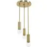 Buy Cluster pendant lamp in modern style, brass - Treck Gold 60236 at MyFaktory