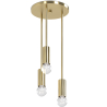Buy Cluster pendant lamp in modern style, brass - Treck Gold 60236 at MyFaktory