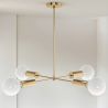 Buy Modern pendant chandelier, brass - Senay Gold 60237 - prices