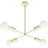 Buy Modern pendant chandelier, brass - Senay Gold 60237 in the Europe