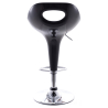 Buy Swivel Chromed Modern Bar Stool - Height Adjustable Black 49736 home delivery