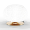 Buy Table lamp in vintage style, brass and glass - Ballon Gold 60238 in the Europe