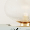 Buy Table lamp in vintage style, brass and glass - Ballon Gold 60238 - in the EU