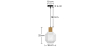 Buy Pendant lamp in modern style, wood and glass - Zey White 60241 - in the EU