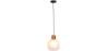 Buy Pendant lamp in modern style, wood and glass - Zey White 60241 at MyFaktory