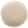 Buy Pouffe Stool in Boho Bali Style, Wood and Cotton - Jessie Bali Cream 60266 - prices