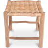 Buy Low Garden Stool in Boho Bali Style, Rattan and Wood - Marcra Natural wood 60290 in the Europe