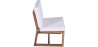 Buy Garden Armchair in Boho Bali Design, Wood and Canvas - Bayen White 60299 with a guarantee