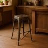Buy Bar Stool – Industrial Style – Steel – 76 cm – Metalix Metallic bronze 60148 at MyFaktory