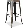 Buy Bar Stool – Industrial Style – Steel – 76 cm – Metalix Metallic bronze 60148 - prices