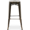 Buy Bar Stool – Industrial Style – Steel – 76 cm – Metalix Metallic bronze 60148 - in the EU