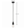 Buy Pendant Lamp Cable - 2 Meters Black 60321 home delivery