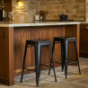 Buy Bistrot Metalix Stool Matte Metal - 60cm - New edition Black 60324 - prices