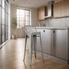 Buy Bar Stool with Backrest - Industrial Design - 76cm - New Edition - Metalix Steel 60325 - prices