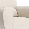 Buy Armchair with Armrests - Upholstered in Boucle Fabric - Verona White 60329 home delivery
