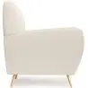 Buy Armchair with Armrests - Upholstered in Boucle Fabric - Verona White 60329 - prices