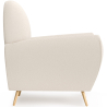 Buy Armchair with Armrests - Upholstered in Boucle Fabric - Verona White 60329 - in the EU