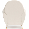 Buy Armchair with Armrests - Upholstered in Boucle Fabric - Verona White 60329 - prices