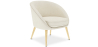 Buy White boucle accent chair - upholstered - Oirna White 60332 in the Europe
