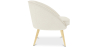 Buy White boucle accent chair - upholstered - Oirna White 60332 - prices