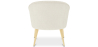 Buy White boucle accent chair - upholstered - Oirna White 60332 at MyFaktory