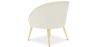Buy White boucle accent chair - upholstered - Oirna White 60332 in the Europe