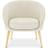 Buy White boucle accent chair - upholstered - Oirna White 60332 at MyFaktory