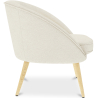 Buy White boucle accent chair - upholstered - Oirna White 60332 home delivery