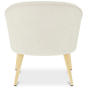 Buy White boucle accent chair - upholstered - Oirna White 60332 with a guarantee