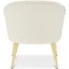 Buy White boucle accent chair - upholstered - Oirna White 60332 - in the EU
