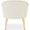 Buy White boucle accent chair - upholstered - Oirna White 60332 - in the EU