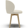 Buy Dining chair upholstered in white boucle - Seranda White 60333 home delivery