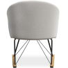 Buy Rocking armchair upholstered in white boucle - Frida  White 60334 - prices