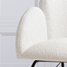 Buy Rocking armchair upholstered in white boucle - Frida  White 60334 with a guarantee