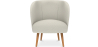 Buy White Boucle armchair - upholstered - Perkin  White 60335 in the Europe