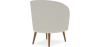 Buy White Boucle armchair - upholstered - Perkin  White 60335 - prices