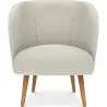 Buy White Boucle armchair - upholstered - Perkin  White 60335 in the Europe