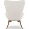 Buy Upholstered armchair in white boucle with a footrest - Wub White 60336 in the Europe
